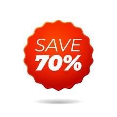 Red Vector Sticker, save 70 percent