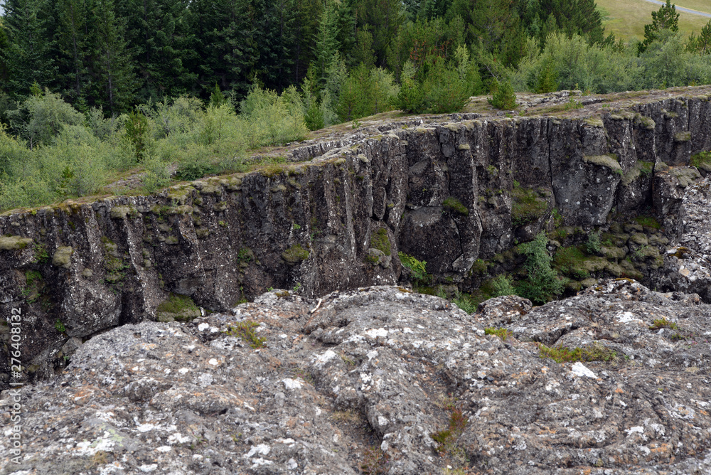 Wall mural grabenbruch bei thingvellir, island