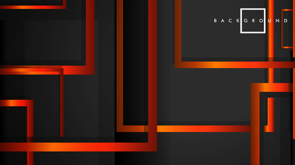 Vector Modern Abstract Squares Backgrounds . with a black orange gradient. eps 10 template