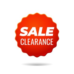 Red Vector Sticker, sale clearance