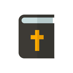 Bible flat vector icon