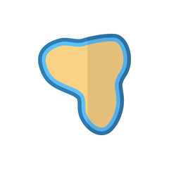 africa flat vector icon