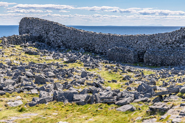 Rocks and ocean in the Back Fort in Inishmore