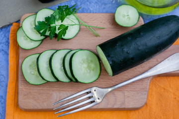 Pepino fresco para hacer gazpacho