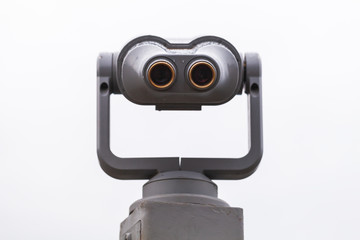 Binocular telescope under bright sky