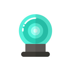 Magic ball flat vector icon