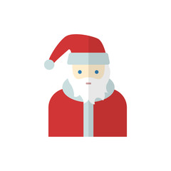 Santa Claus flat vector icon
