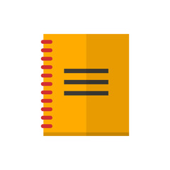 notebook flat vector icon