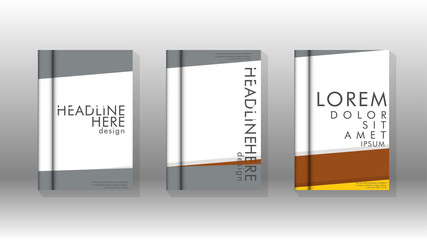 Cover book concept abstract geometric background with a combination of colors and shapes