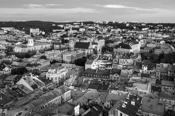 Lviv city center view, Western Ukraine