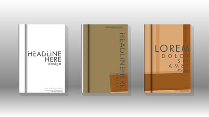 Cover book concept abstract geometric background with a combination of colors and shapes