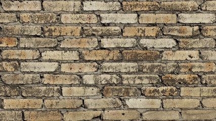 Background of old dirty brick wall