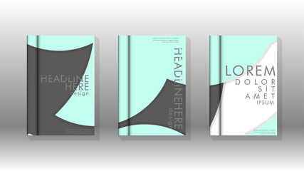 Abstract low circle shape background for corporate business annual report book cover brochure flyer poster. Eps10 vector template