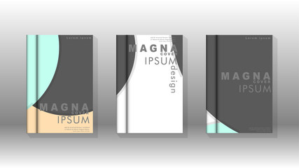 Abstract low circle shape background for corporate business annual report book cover brochure flyer poster. Eps10 vector template