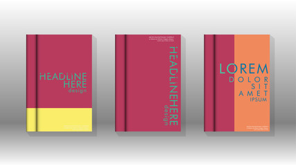 Background of abstract book cover layout. For brochures, magazines, vector templates, etc. Modern designs form geometric patterns in EPS 10