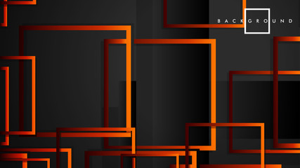 Vector Modern Abstract Squares Backgrounds . with a black red orange gradient. eps 10 template