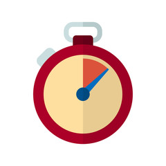 stopwatch flat vector icon