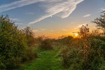 Sunrise in Essex, England