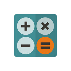 calculator flat vector icon