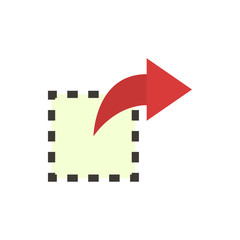 forward flat vector icon