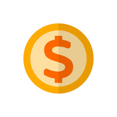 coins flat vector icon