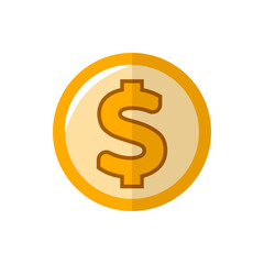 coins flat vector icon