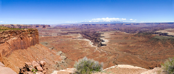 Panoramic View of Canyonlands Gorge