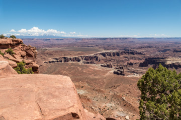 Landscape Elevated View of Canyonlands Ledge
