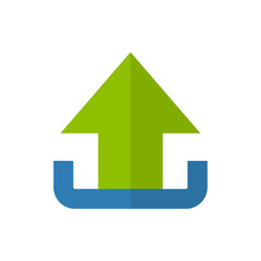 upload flat vector icon