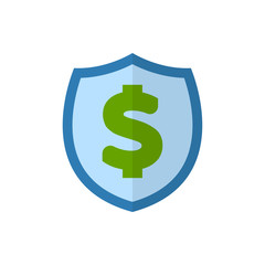 finance protect flat vector icon