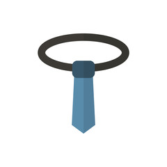 necktie flat vector icon