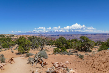 Mesa Arch Trail Blue Sky