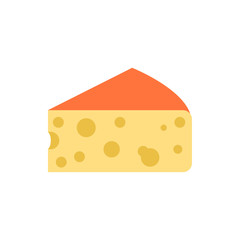 cheese flat vector icon