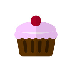 cake flat vector icon