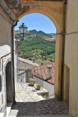 The alleys, squares and streets of the village of Zungoli, in southern Italy