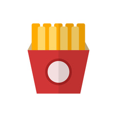fries flat vector icon