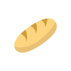 bread flat vector icon