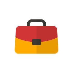 briefcase flat vector icon