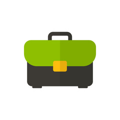 briefcase flat vector icon