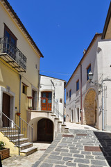 The alleys, squares and streets of the village of Zungoli, in southern Italy