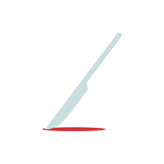 scalpel flat vector icon