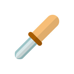 pipette flat vector icon