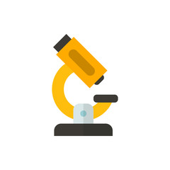 microscope flat vector icon