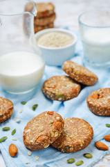 Quinoa dates oats pumpkin seeds; almond Breakfast cookies