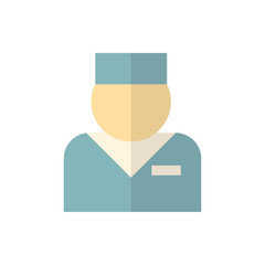 doctor flat vector icon