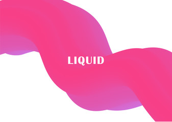 Liquid color background design. Futuristic design posters. Modern colorful flow poster. Fluid gradient shapes composition. Vector illustration 