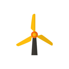 windmills flat vector icon
