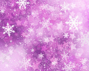 Beautiful background with winter decorative snowflakes 