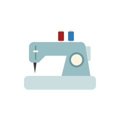 sewing machine flat vector icon