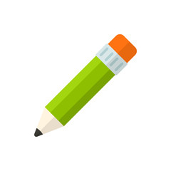 pencil flat vector icon